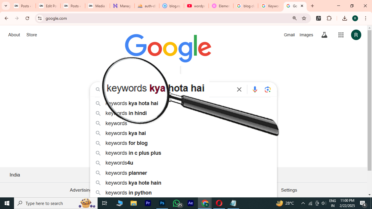 Keyword kya hota hai | Keywords in Hindi | What is Keyword in Hindi